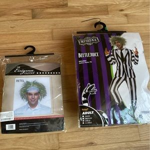 Beetle juice costume size large.